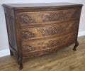 Chest of Drawers Vintage French Louis XVI Oak Carved 3 Drawer Cabinet LOT 60102