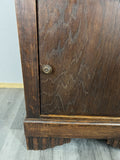 Bedside Table Antique French Style Marble Top Carved Cabinet Cupboard LOT 13423