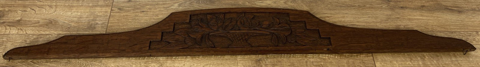 Pediment Antique French Style Oak Hand Carved Decorative Crest LOT 61740