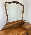 Vintage Dressing Table with Mirror French Oak Louis Vanity Table Makeup LOT 45701