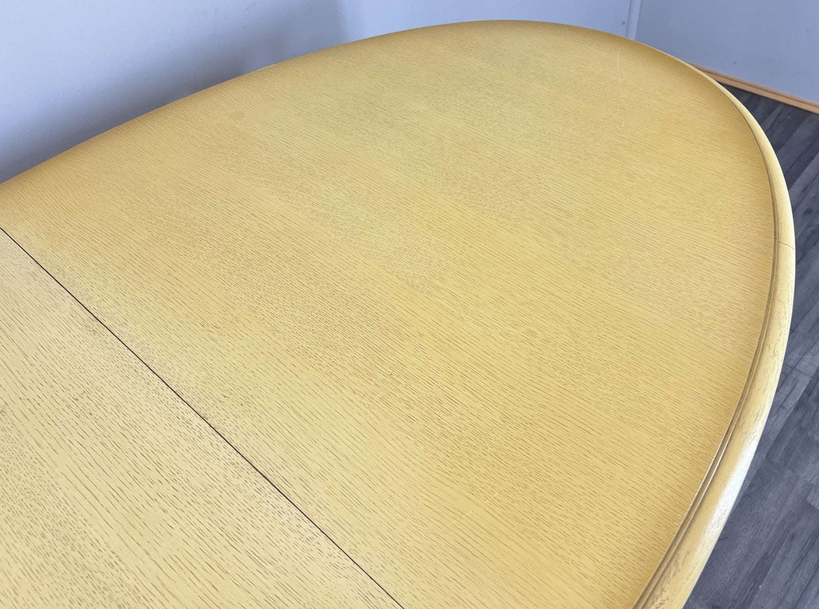 Dining Table Vintage French Louis XVI Shabby Chic with Set of 6 Chairs LOT 440412