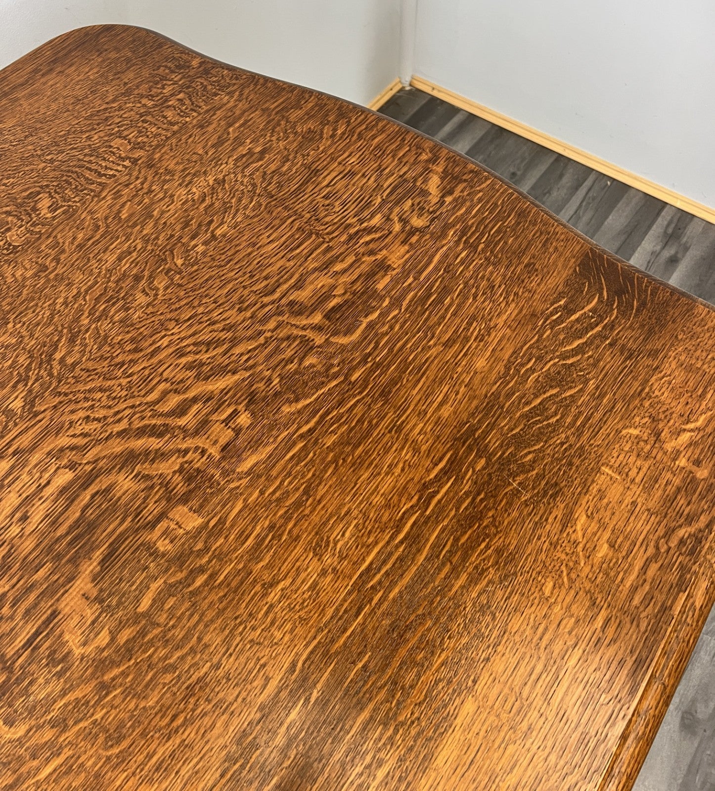 Dining Table Vintage French Carved Oak Solid Dining Table LOT 475310