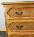 Chest of Drawers Vintage French Louis Oak 3 Drawers Carved Cabinet LOT 44643