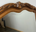 Vintage French Style Carved Oak Wall Mirror Ornate Wall Frame LOT 45374