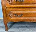 Secretaire Writing Desk Vintage French Oak Bureau Carved Cabinet LOT 37555