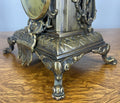 Clock Vintage French Style Mantel Clock Garniture With Candelabras LOT 46497