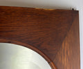 Mirror Antique French Oak Mirror Oval Glass Panel Decorative Frame LOT 31206