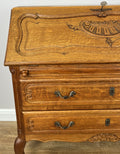 Secretaire Writing Desk Vintage French Louis Oak Rare Bureaux Cabinet LOT 63194