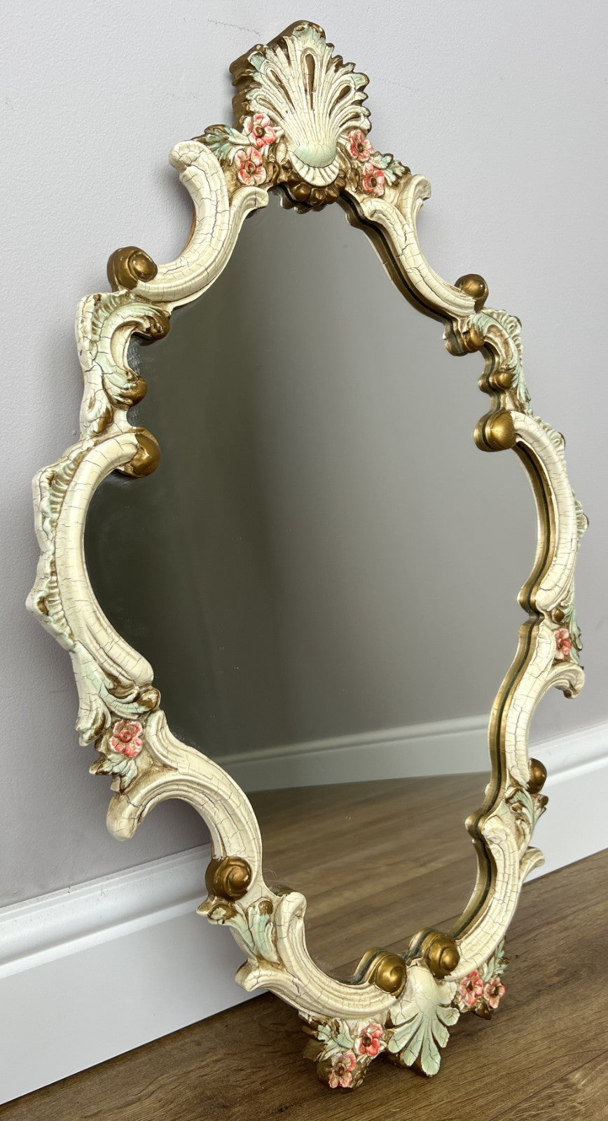 Mirror Vintage French Shabby Chic Ornate Wall Mirror Decorative Frame LOT 49460