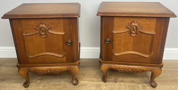 Pair of Bedside Tables Vintage French Louis XVI Nightstands Cabinets LOT 63640