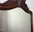 Antique French Style Carved Walnut Wall Mirror Home Decor Wall Frame LOT 45735
