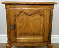 Pair of Bedside Tables Vintage French Louis Oak Nightstands Cabinets LOT 62955