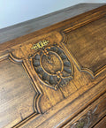 Chest of Drawers Vintage French Oak 3 Drawers Bureau Desk Cabinet LOT 21696