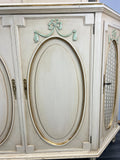 Display Cabinet Vintage French Style Shabby Chic Glazed Sideboard LOT 479213