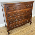 Chest of Drawers Vintage French Louis Oak 4 Drawers Carved Cabinet LOT 6527