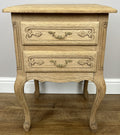 Pair of Bedside Tables Vintage French Louis Shabby Chic Oak  Cabinets LOT 49024