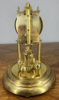 Clock Kern  Vintage Style Glass Dome Brass Anniversary Clock LOT 467612