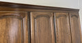 Wardrobe Vintage French Style Five Door Carved Armoire Cabinet LOT 61308