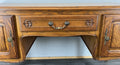 Cabinet Vintage French Louis XIV Oak Sideboard with Carved Cupboard LOT 45755