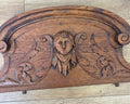 Pediment Antique French Style Oak Carved Decorative Furniture Crest LOT 6540
