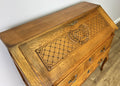 Secretaire Writing Desk Vintage French Louis Oak Rare Bureaux Cabinet LOT 49357