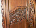 Wardrobe Antique French Style Walnut Two Door Carved Armoire LOT 6499