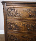 Chest of Drawers Vintage French Louis XVI Oak Carved 3 Drawer Cabinet LOT 60107