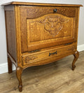 Cabinet Vintage French Louis XIV Oak Sideboard with Carved Cupboard LOT 62472