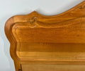 Bed Frame Vintage French Louis XVI Style Oak Double Carved Panel LOT 4108