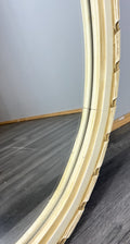 Vintage French Shabby Chic Carved Wall Mirror Ornate Oval Wall Frame LOT 45064