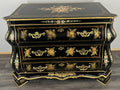 Cabinet Vintage French Style Painted Floral 3 Drawer Chest Sideboard LOT 43970