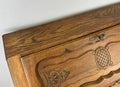 Secretaire Writing Desk Vintage French Louis Oak Rare Bureaux Cabinet LOT 631814