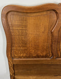 Bed Vintage French Louis XVI Double Bed Frame Oak Carved Headboard LOT 47048