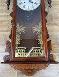Clock Vintage French Style Hanging Regulator Carved Wall Clock LOT 62014