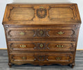 Chest of Drawers Vintage French Oak 3 Drawers Bureau Desk Cabinet LOT 21690