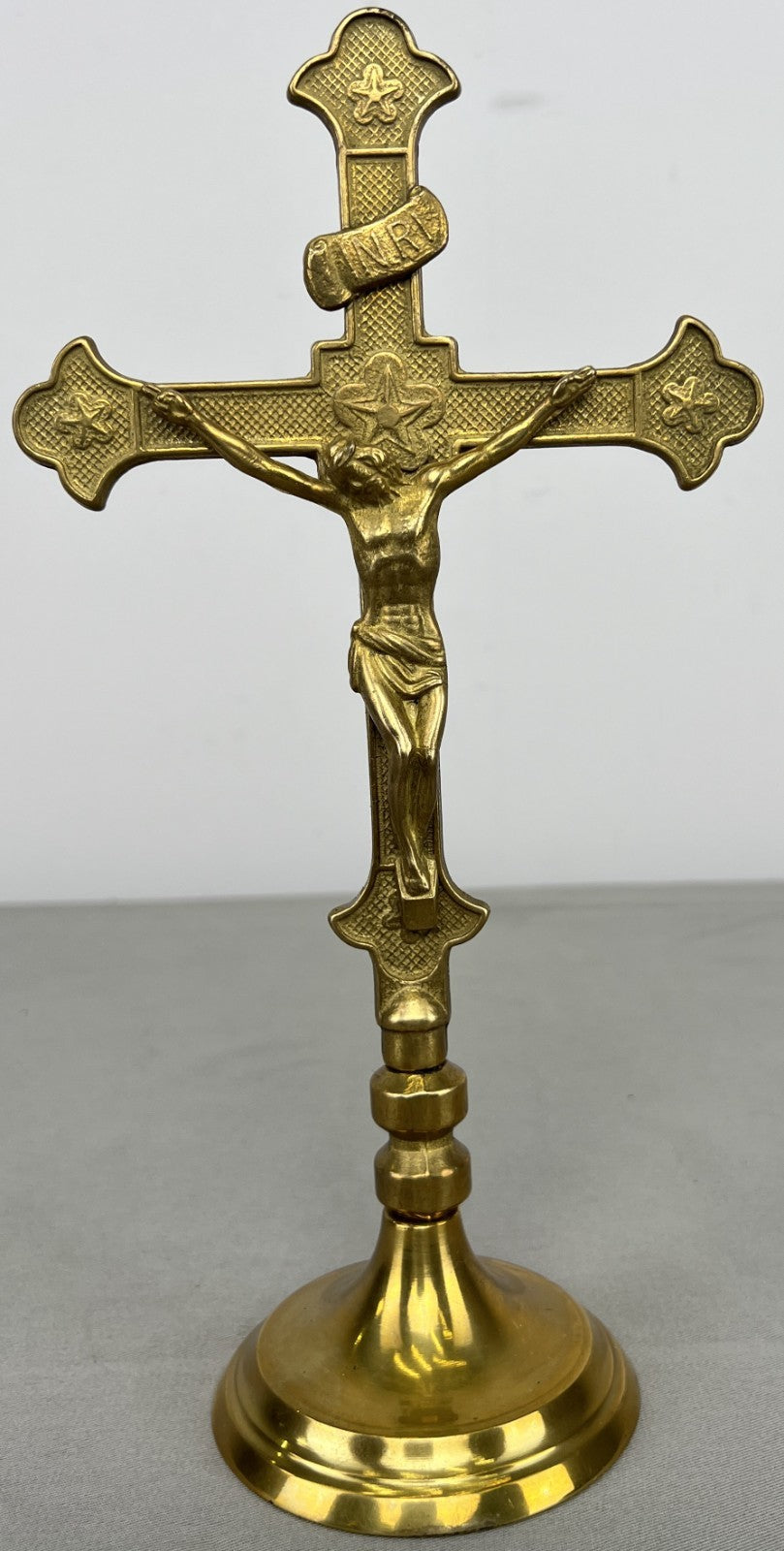 Crucifix Vintage French Style Jesus Christ Standing Religious Cross LOT 64270