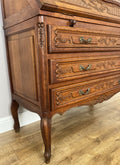 Secretaire Writing Desk Vintage French Louis Oak Rare Bureaux Cabinet LOT 61549