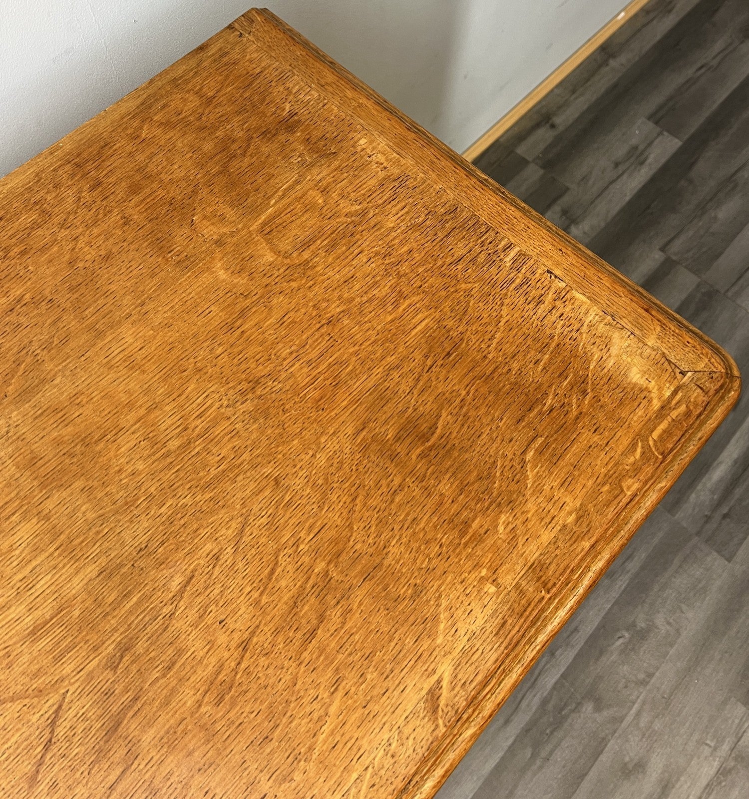 Cabinet Vintage French Louis XVI  TV stand  Carved Desk Oak Sideboard LOT 451511