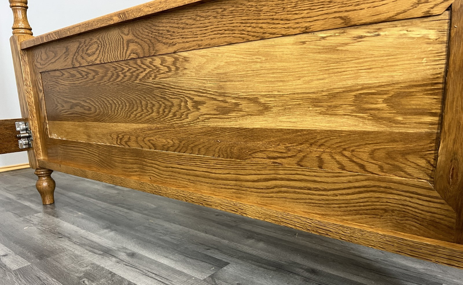 Bed Vintage French Style Double Bed Frame Carved Headboard LOT 460111