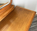 Vintage Dressing Table with Mirror French Oak Louis Vanity Table Makeup LOT 45175