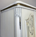 Wardrobe Vintage French Shabby Chic Five Door Carved Armoire Cabinet LOT 612114