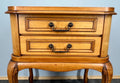 Bedside Table Vintage French Louis XVI Nightstand  2 Drawers Cabinet LOT 35864