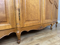 Wardrobe Vintage French Louis XVI Style Four Door Oak Carved Armoire LOT 49299