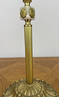 Ashtray Stand Vintage French Brass Onyx Crystal Floor Ashtray Stand LOT 60245