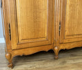 Wardrobe Vintage French Louis XVI Style Oak Four Door Carved Armoire LOT 64007