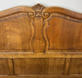 Bed Vintage French Louis XVI Double Bed Frame Oak Carved Headboard LOT 64088