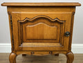 Pair of Bedside Tables Vintage French Louis Oak Nightstands Cabinets LOT 63065