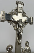 Crucifix Vintage French Style Metal Ornate Religious Figure LOT 64207