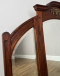 Mirror Antique French Style Walnut Triple Folding Dressing Table Mirror LOT 61392