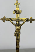 Crucifix Vintage French Style Religious Ornate Cross Freestanding LOT 64263